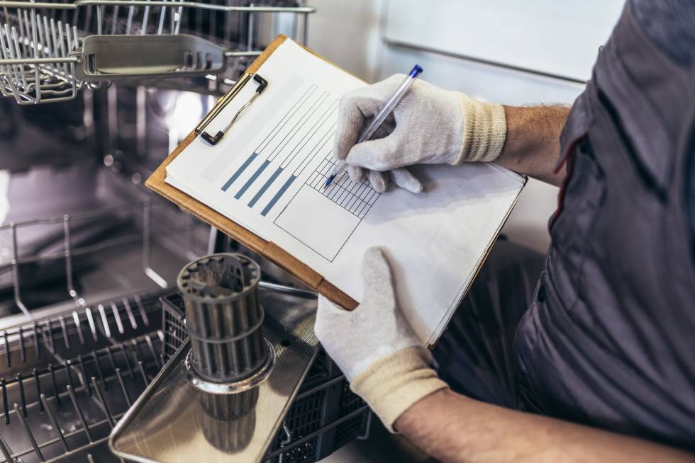 A man filling up a form