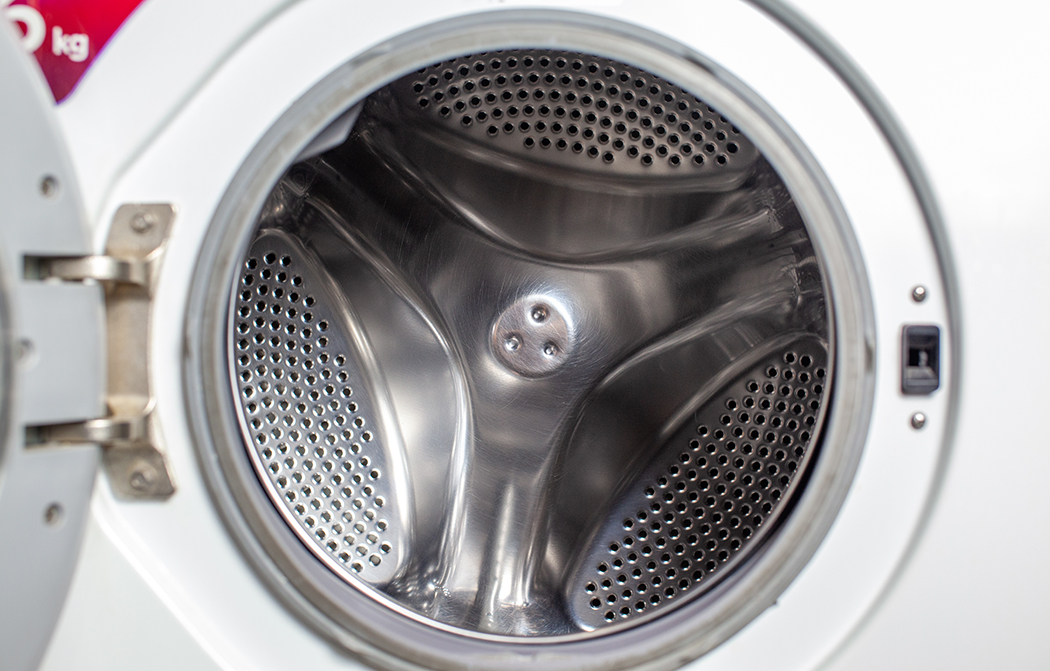 Washing Dryer Machine inside view of a drum.